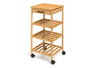Kinvara Chariot de Cuisine en Bambou 68 x 9 x 33 cm