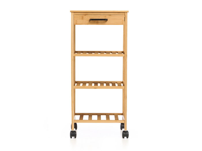 Kinvara Chariot de Cuisine en Bambou 68 x 9 x 33 cm