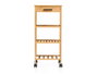 Kinvara Chariot de Cuisine en Bambou 68 x 9 x 33 cm