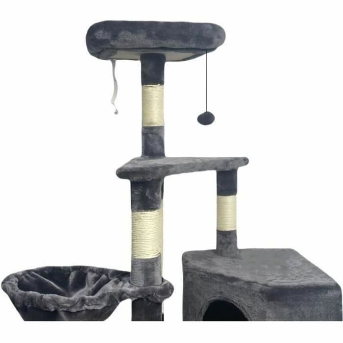 SWIFTY Arbre à chat gris foncé avec niche et 3 plateformes