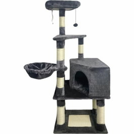 SWIFTY Arbre à chat gris foncé avec niche et 3 plateformes