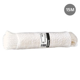 Dovelis Corde à linge câblée 15M - Blanc