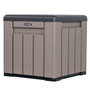 Color Baby - Cube de rangement gris avec portes et toit rabattables - Dimensions 51.2x51.2x50.8 cm