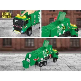 Majorette Camion Poubelle Volvo à l'échelle 1/43 - Modèle Réduit en Métal avec Portes Ouvrantes et Pièces Mobiles - Jouet Enfant 3 ans et Plus