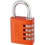 Abus 145/40 Cadenas à combinaison Aluminium orange, 4 chiffres