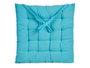 GIFTDECOR Coussin de chaise uni bleu