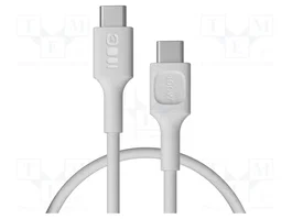 GREEN CELL Câble USB 2.0 USB C vers USB C 0,3m blanc