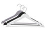 KIPIT Set de 3 cintres en plastique couleurs sombres assorties