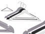 KIPIT Set de 3 cintres en plastique couleurs sombres assorties