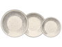 Vessia Service de table 12 pièces Porcelaine Gris Patiné 27x15x27 cm (Set de 2)