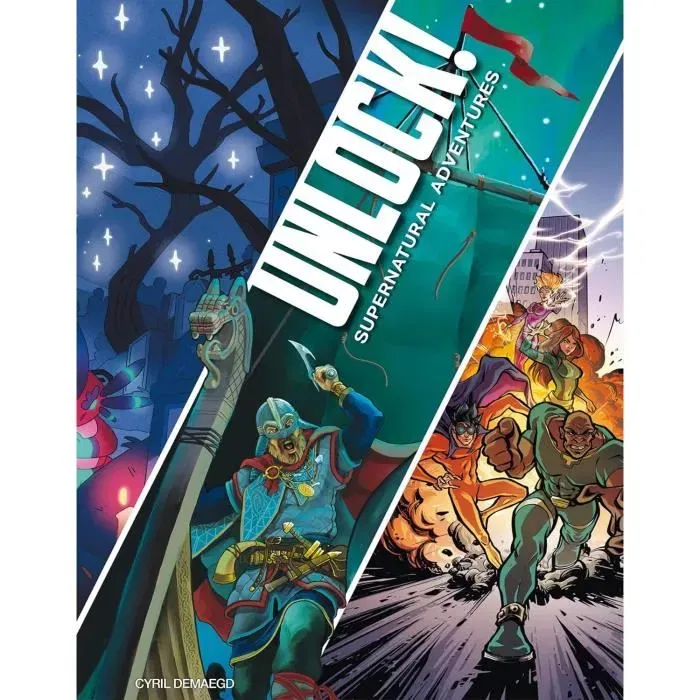 Asmodee Unlock! Risky Adventures - Jeu d'évasion coopératif pour salon en 3 aventures, application gratuite incluse - Version française