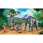 Playmobil 71819 - Set Aventure Brachiosaure et Aéroglisseur avec 2 Personnages Explorateurs et Accessoires, pour Enfants à partir de 3 ans