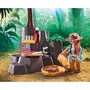Playmobil 71819 - Set Aventure Brachiosaure et Aéroglisseur avec 2 Personnages Explorateurs et Accessoires, pour Enfants à partir de 3 ans