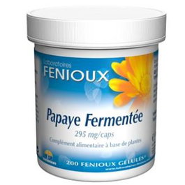 FENIOUX Papaya Fermentada 200 gélules – Complément alimentaire défenses naturelles
