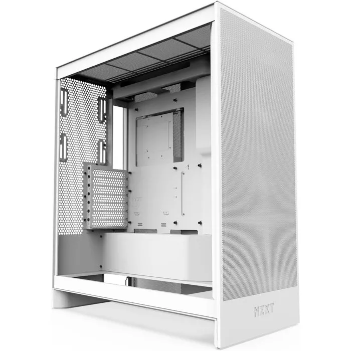NZXT H7 Flow CM-H72FW-01 - Boîtier PC Gamer Moyen-Tour avec Excellent Refroidissement - Blanc NZXT H7 Flow CM-H72FW-01 - Boîtier PC Gamer Moyen-Tour avec Excellent Refroidissement - Blanc