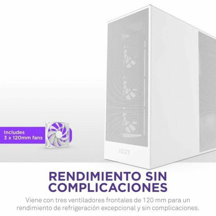 NZXT H7 Flow Boîtier Moyen-Tour Blanc