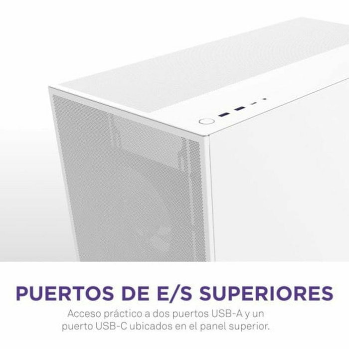 NZXT H7 Flow Boîtier Moyen-Tour Blanc