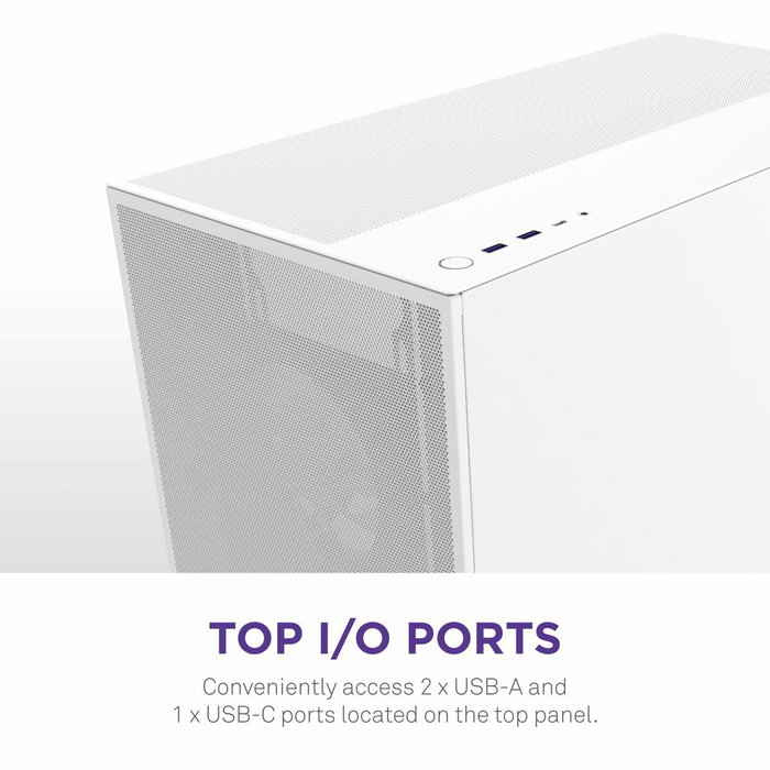 NZXT H7 Flow Boîtier Moyen-Tour Blanc