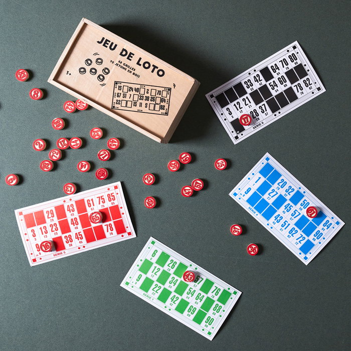 Mister Gadget Jeu de Loterie Vintage avec Étui en Bois Mister Gadget Jeu de Loterie Vintage avec Étui en Bois