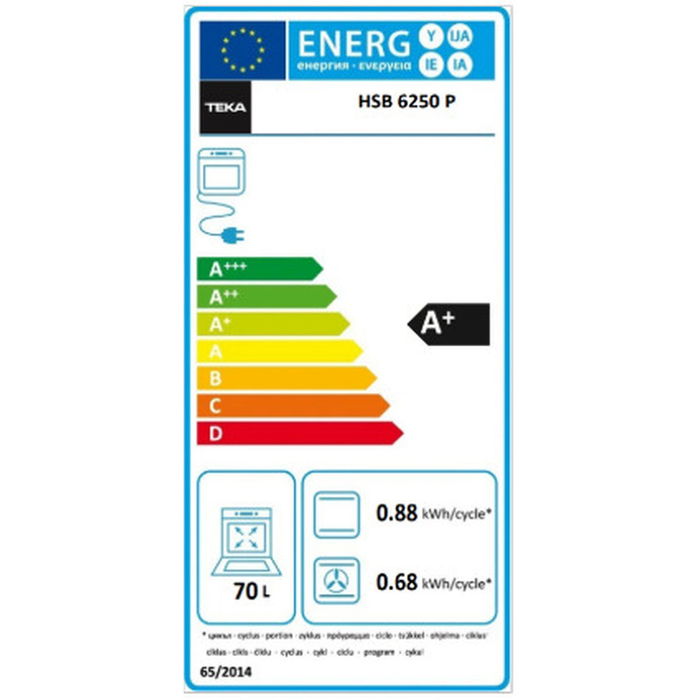 Four à pyrolyse Teka HSB6250P 3400 W 71 L