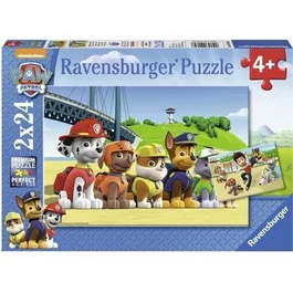 Ravensburger Pat' Patrouille - Lot de 2 Puzzles 24 Pièces - Chiens Héroïques - Puzzle Enfant dès 4 Ans - Poster Taille Réelle Inclus