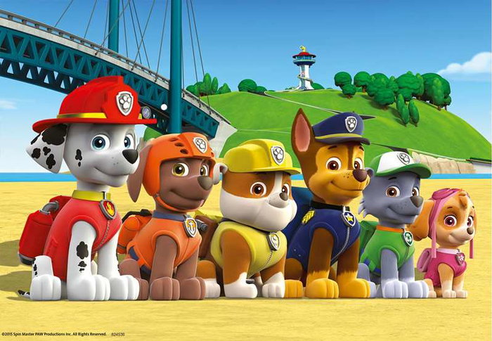 Ravensburger Puzzle Paw Patrol Beach 2 x 24 pièces avec mini poster