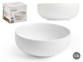 VESSIA Bol en porcelaine blanc 1,2L