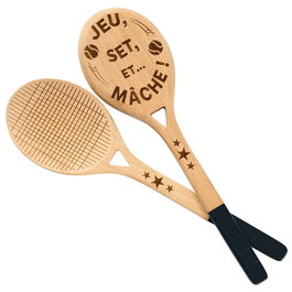Cook Concept Set de couverts à salade Raqueta en bois de hêtre, 6 pièces