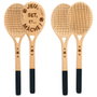 Cook Concept Set de couverts à salade Raqueta en bois de hêtre, 6 pièces