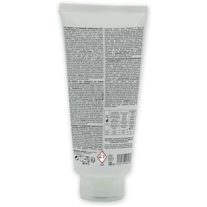 VETOCANIS Shampoing Répulsif Anti-Puces, Anti-Tiques et Anti-Moustiques pour Chat - Extrait de Margosa - Pelage Propre et Brillant - 300 ml