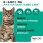 VETOCANIS Shampoing Répulsif Anti-Puces, Anti-Tiques et Anti-Moustiques pour Chat - Extrait de Margosa - Pelage Propre et Brillant - 300 ml