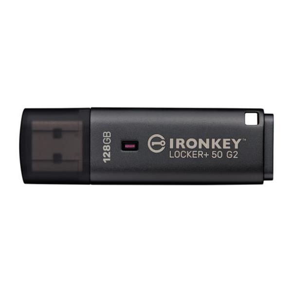 Kingston IronKey Locker+ 50 G2 128GB Clé USB 3.2 Sécurité Chiffrement XTS-AES 256 bits FIPS 197