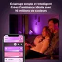Philips Hue Lampe Iris White & Color Ambiance, compatible Bluetooth, Noir, fonctionne avec Alexa, Google Assistant et Apple HomeKit, 10W