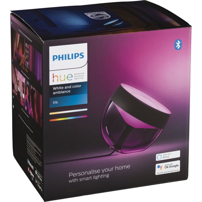 Philips Hue White & Color Ambiance, Lampe Iris, Noir Philips Hue White & Color Ambiance, Lampe Iris, Noir
