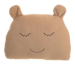 Creaciones Llopis - Coussin de lit bébé / pare-chocs ours polaire marron en polyester 35 x 29 cm