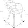 Home Deco Factory Silla Butaca Patchwork Blanche