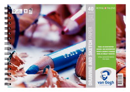 Van Gogh Bloc de papier pour dessins et croquis, 40 feuilles, A4