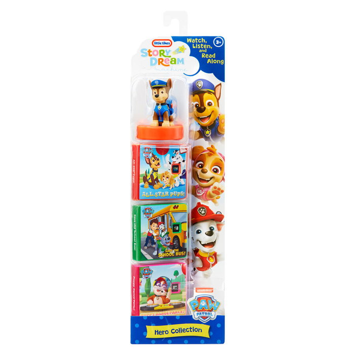 Little Tikes Cuento Patrulla Canina - Story Dream Machine - Jeu de conte interactif Paw Patrol en espagnol avec personnage et cartouches - Pour enfant de 3 ans