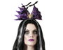 Atosa Accessoire de tête violet avec manteau et toile sanglante, araignées et chauves-souris