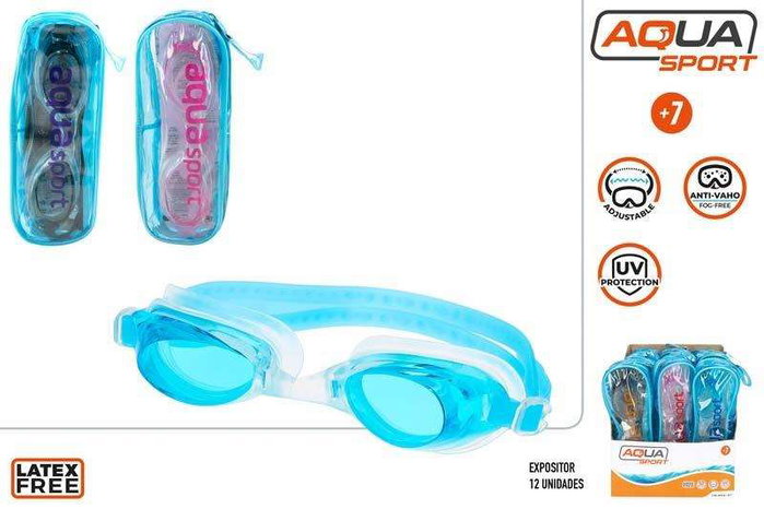 Color Baby - LentiLentilles de natation Junior, silicone, anti-buée, protection UV (6.5 x 5 x 16.5 cm), à partir de 7 ans - Modèles assortis Color Baby - LentiLentilles de natation Junior, silicone, anti-buée, protection UV (6.5 x 5 x 16.5 cm), à partir de 7 ans - Modèles assortis
