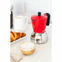 Cafetière Italienne Monix INOX RED 6T Rouge 6 Tasses