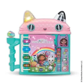 VTECH Gabby et la maison magique - La maison-livre éducative interactive - Livre de 14 pages avec chiffres et lettres - Jouet pour enfant de 3 à 7 ans - Multicolore