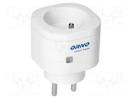 ORNO Socle réseau sans fil blanc 13A WIFI