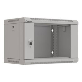 Lanberg Baie Mural Fermé 6U 19 Pouces Gris 540x350 mm pour Equipements Réseau