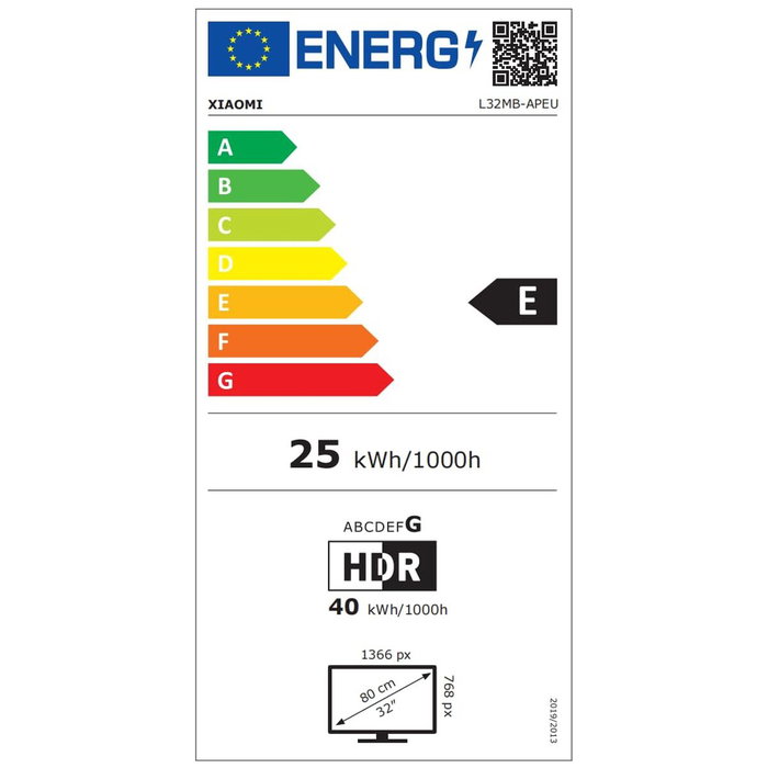 TV intelligente Xiaomi A PRO 2026 32" HD QLED