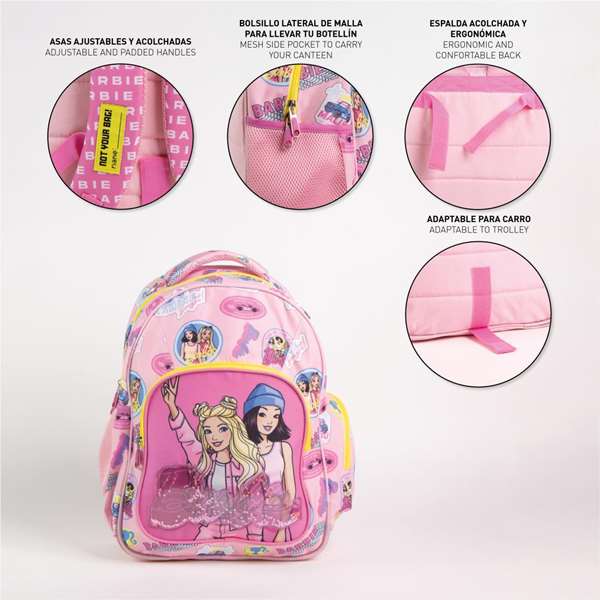 Cerdá Mochila Escolar Mediana 42 Cm Barbie - Sac à dos pour école 32.0 x 15.0 x 42.0 cm - Fuchsia Cerdá Mochila Escolar Mediana 42 Cm Barbie - Sac à dos pour école 32.0 x 15.0 x 42.0 cm - Fuchsia