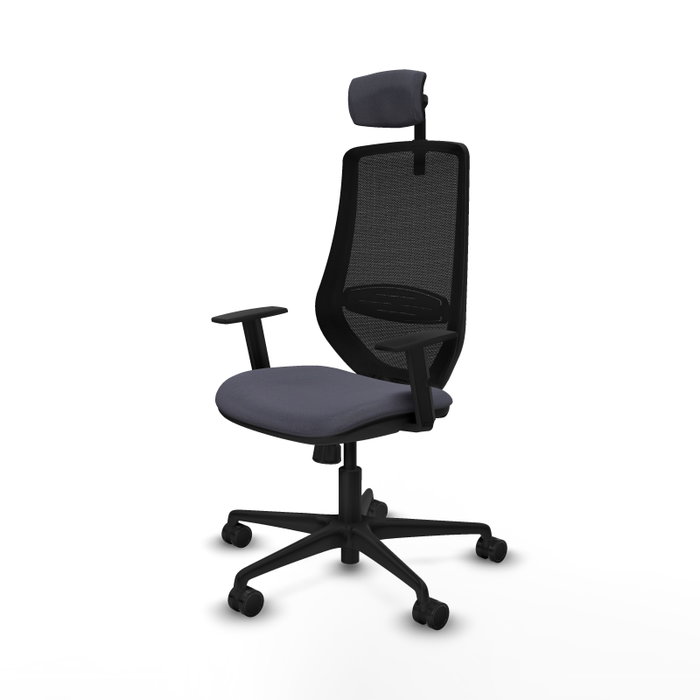 Piqueras y Crespo Chaise de Bureau Mardos Gris Foncé