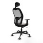 Piqueras y Crespo Chaise de Bureau avec Appui-tête Jorquera 1D036G1 Blanc