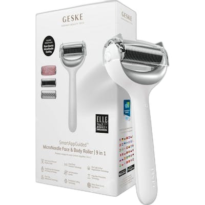 Geske Smart App Guided Rouleau Facial et Corporel avec Micro-aiguilles 9 en 1, Blanc Geske Smart App Guided Rouleau Facial et Corporel avec Micro-aiguilles 9 en 1, Blanc