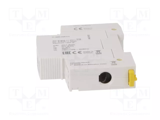 Schneider Electric ACTI9 Limiteur de surtensions Type 2, 1 pôle, rail DIN Schneider Electric ACTI9 Limiteur de surtensions Type 2, 1 pôle, rail DIN